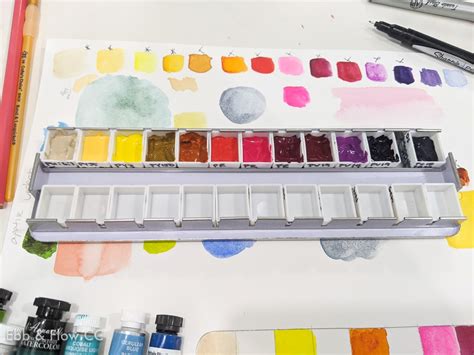 How To Fill Watercolor Pans From Tubes Ebb And Flow Creative Co