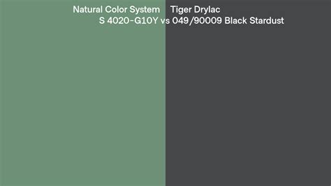 Natural Color System S 4020 G10Y Vs Tiger Drylac 049 90009 Black