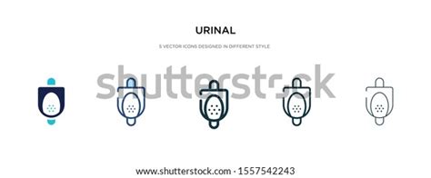 Urinal Icon Different Style Vector Illustration Stock Vector Royalty