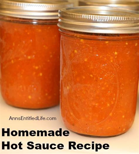 Homemade hot sauce is easy to make. Homemade Hot Sauce Recipe | Hot sauce recipes, Homemade ...