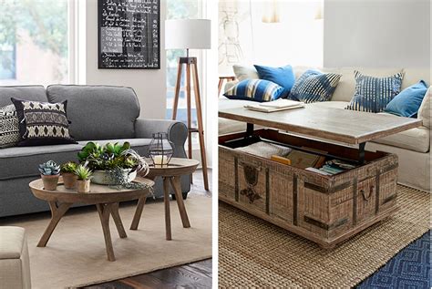 Turn your coffee table into a storage powerhouse with these simple organizing tricks. 4 Unconventional Coffee Table Ideas | Pottery Barn