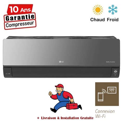 LG CLIMATISEUR DUAL INVERTER 18000BTU CHAUD FROID ARTCOOL MIROIR WIFI