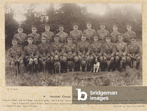 Image Of Photograph Of Officers 45th Bn The Buffs East Kent Regiment