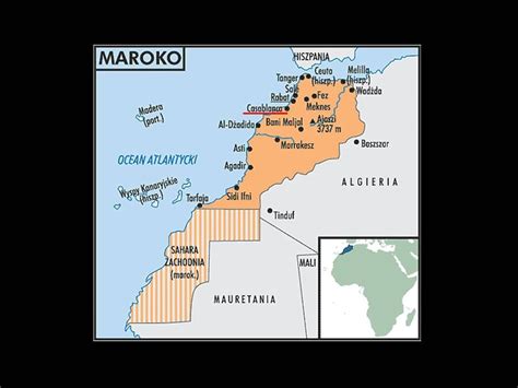 Mapa De Marruecos Marruecos Mapas Lugares