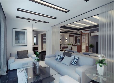 Contemporary Apartment Living Room Interior Design Ideas