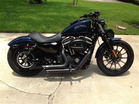 Custom 2013 Harley Davidson Sportster Iron In Dark Blue With Handv