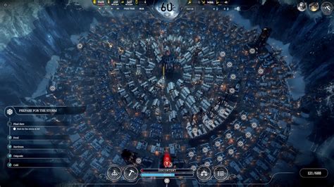 Frostpunk City Layout With Buildings That Require Heating Being