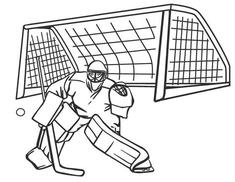 The Goalkeeper Saves The Goal Coloring Pages Coloring Cool
