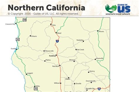 Map Of Northern California Counties And Cities Printable Images