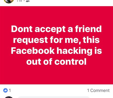 Facebook Account Hacked Do Not Accept My Friend Request