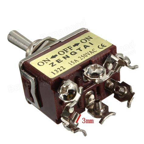 20a 125v On Off On Double Pole Toggle Switch Double Throw Dpdt Heavy