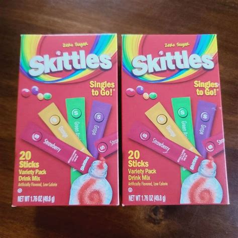 Skittles Drink Mix Singles To Go Packets Zero Sugar Variety Mixmulti