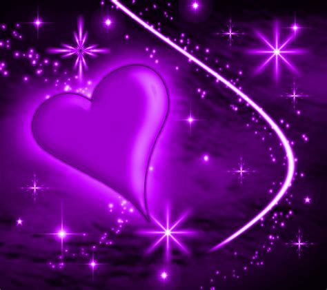 Purple Heart With Plasma Stars Background 1800x1600 Background Image