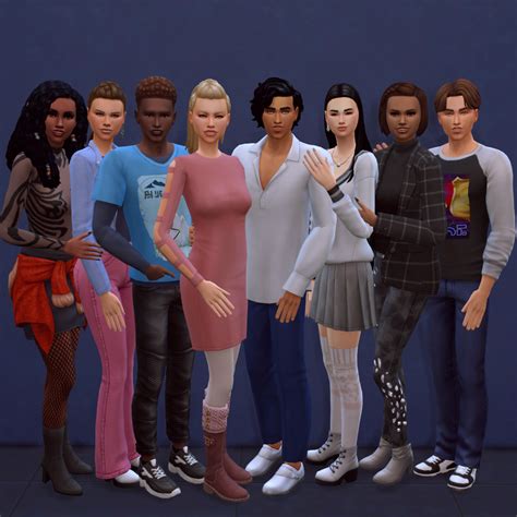 Nocc Npc Townies Teens 3 The Sims 4 Sims Households Curseforge