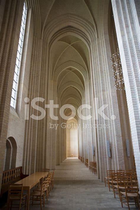 Inside Grundtvig Church Copenhagen Denmark Stock Photo Royalty Free