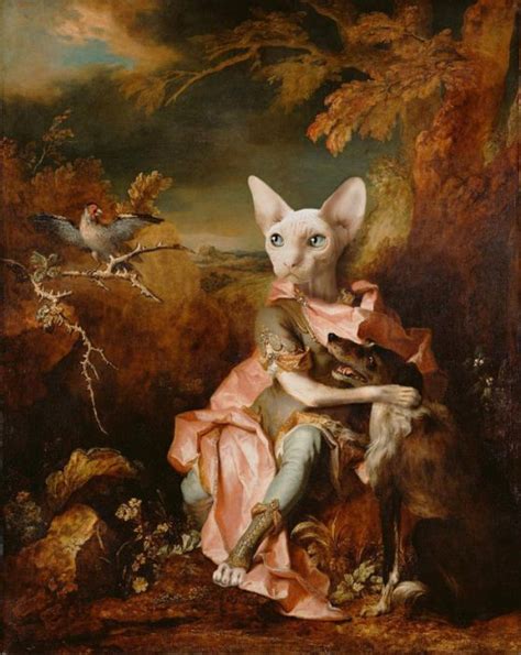 Classic Paintings With Animals Added 22 Pics