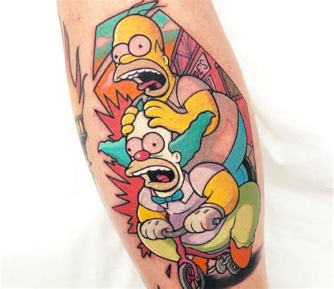 The Simpsons Tattoo By Yeray Perez Post Simpsons Tattoo Tattoos Simpsons Tattoo Ideas