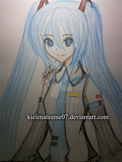 Hatsune Miku Colored Pencil Ver By Kielenatsume07 On Deviantart