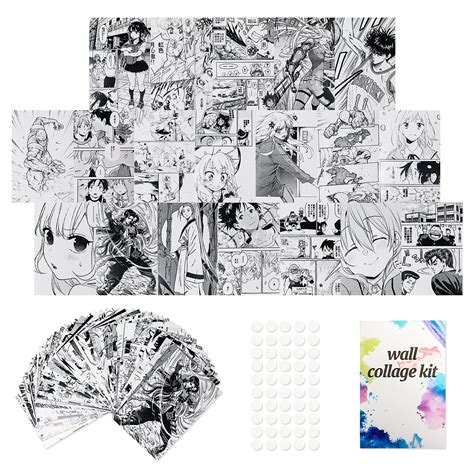 Buy 50 Pcs Anime Panel Wall Collage Kit Aesthetic Pictures Manga