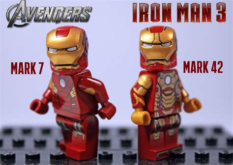 Custom Lego Updated Iron Man Mark 7 And Mark 42 Just Got