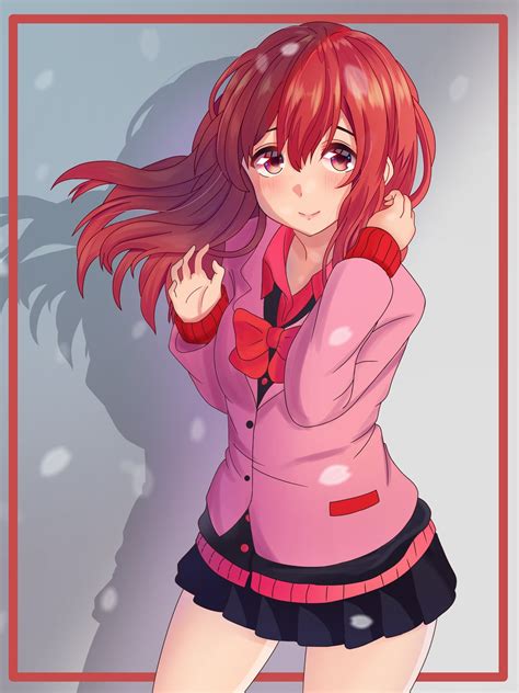 Red Hair Anime Girl Digitalart