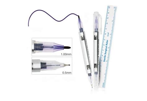 Surgical Skin Marker Pen 10mm Fiber Nib Skin Marker Pen For