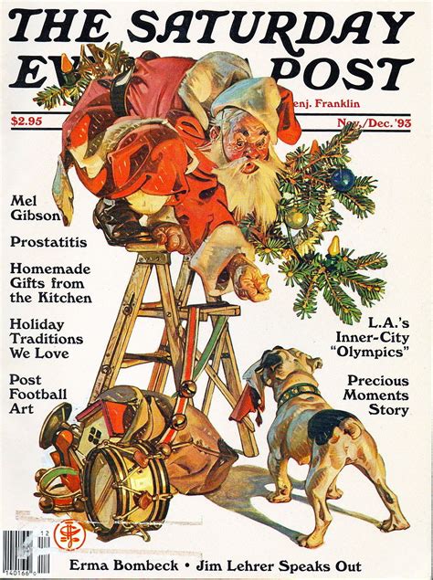 Saturday Evening Post Magazine Nov Dec 1993 Issue With Santa Claus