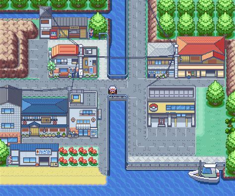 Pallet Town Reimagined As Shimoda Animatedpixelart