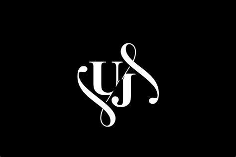 Uj Monogram Logo Design V6 By Vectorseller Thehungryjpeg