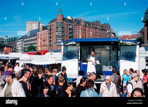 Fish Market Hamburg Stock Photo Alamy