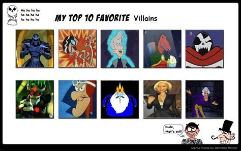 My Top 10 Favorite Villains By Badboylol On Deviantart
