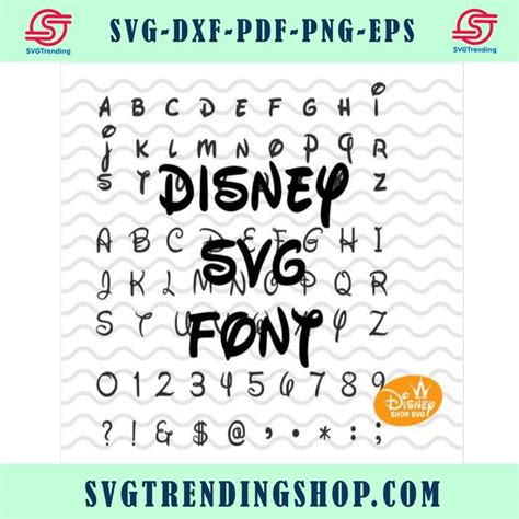 Disney Font Svg Collection Disney Alphabet Dxf Disney Alphabet Png