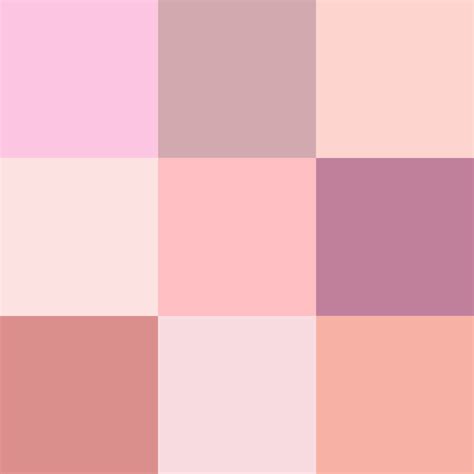 Les Différentes Teintes De La Couleur Rose