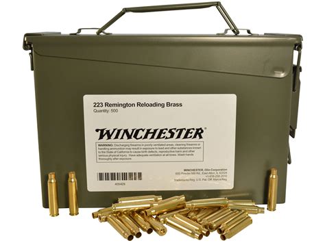 Winchester 223 Remington Brass Ammo Can Of 500