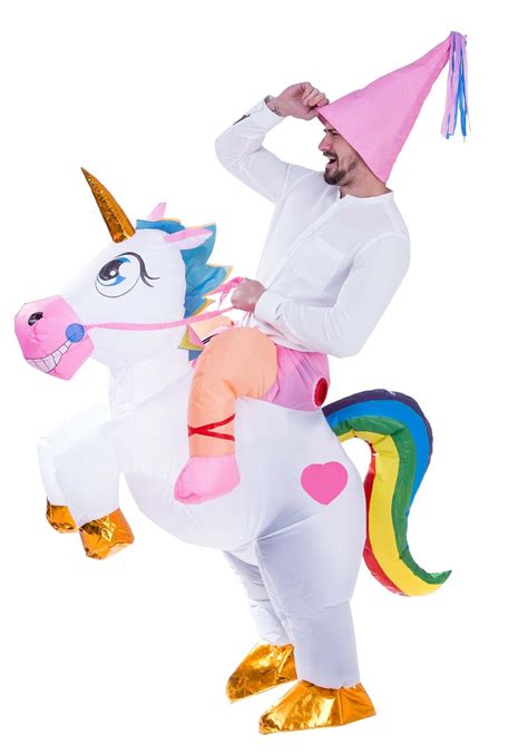 Adult Inflatable Unicorn Ride On Costume