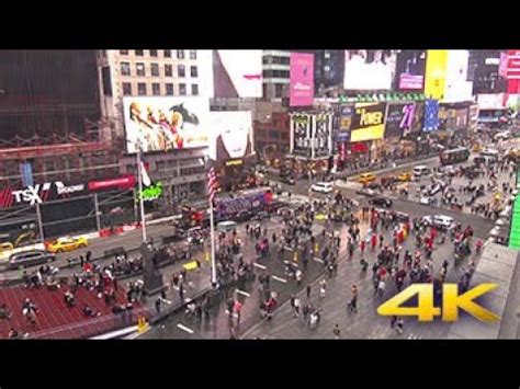 Earthcam Times Square In K Youtube