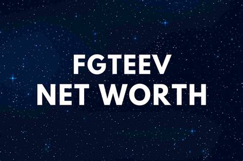 Fgteev Net Worth How Much Money Does Fgteev Have Famous People Today