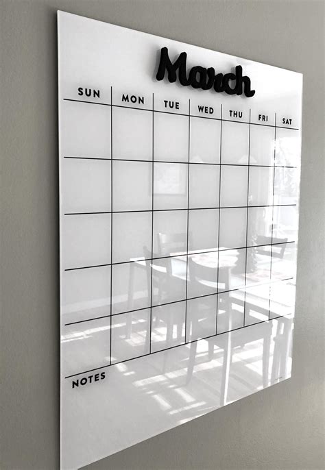 Our New Magnetic Acrylic Wall Calendar Will Really Stand Out Calendar