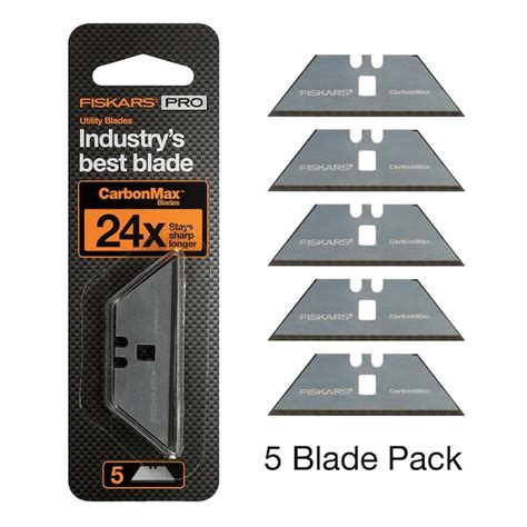 Fiskars Stainless Steel Utility Razor Blade5 Pack In The Replacement