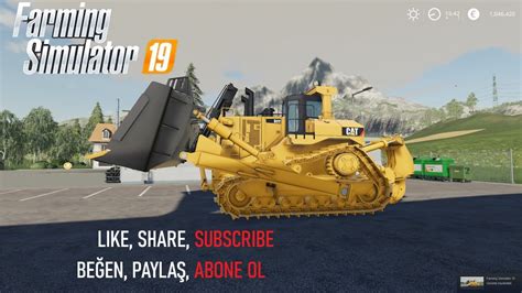 Farming Simulator 2019 Cat D11t Bulldozer Mod Fs19 Youtube