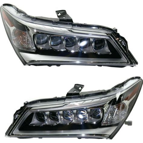 Fit Acura Mdx 2014 2016 Right Left Led Headlights Head Lights Front