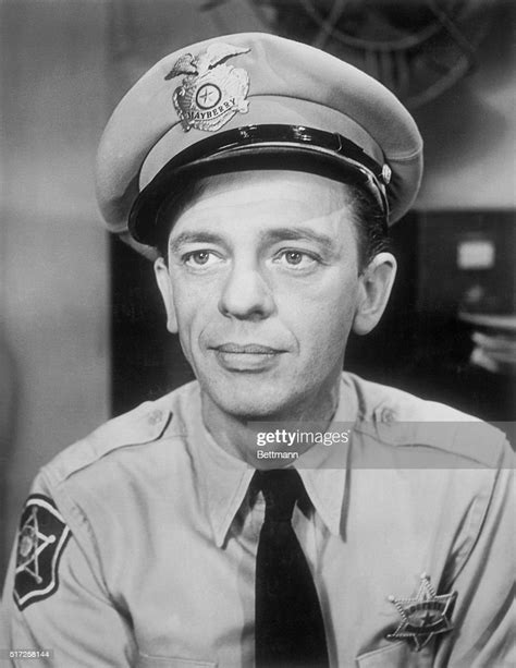 Actor Don Knotts In Costume As Deputy Sheriff Barney Fife In The