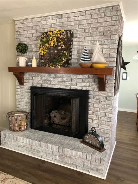 35 Classy Painted Brick Fireplaces Ideas To Try This Month Brick