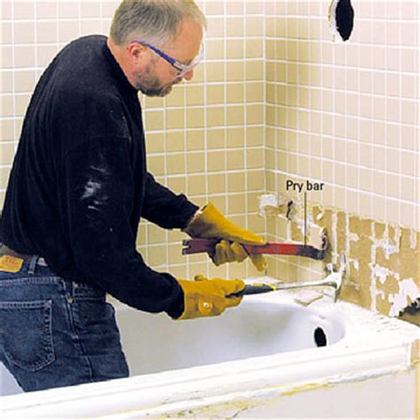 Now, attach the overflow and drain pipe to the tub with the help of a drain wrench. Replacing a Bathtub | Better Homes & Gardens