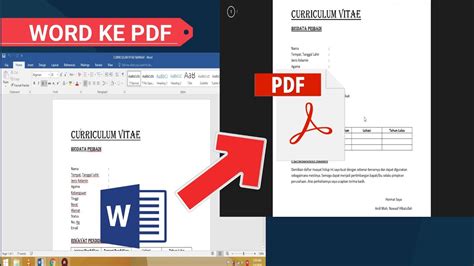 Kami tidak membedakan platform dan tetap bisa mengkonversi dokumen word ke pdf meskipun anda menggunakan windows, mac, atau linux. Cara Mengubah Word Ke PDF - YouTube
