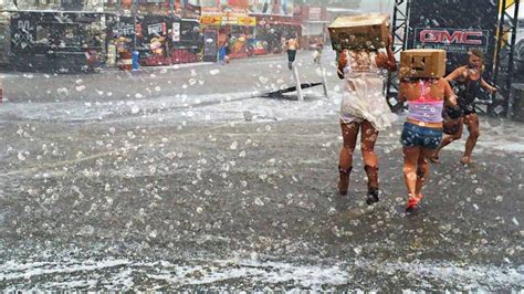 Incredible Hail Storm Fell Across The Central Parts Of German Youtube