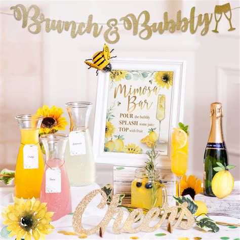 Buy Lemon Bee Sunflower Mimosa Bar Kit Momosa Bumble Beehive Baby