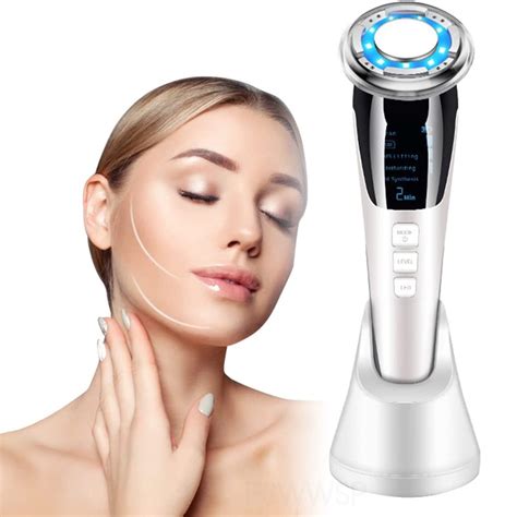 000ems Hot Cold Facial Massager Electroporation Led Skin Care Tools Face Lifting Skin Tighten