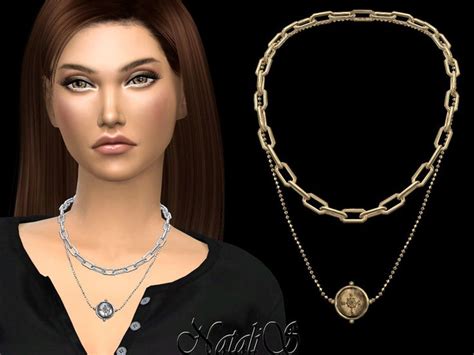 Sims 4 Accessories Necklace Layered Necklaces Womens Necklaces