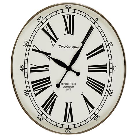 Hampstead Oval Wall Clock Modern And Contemporary Furniture